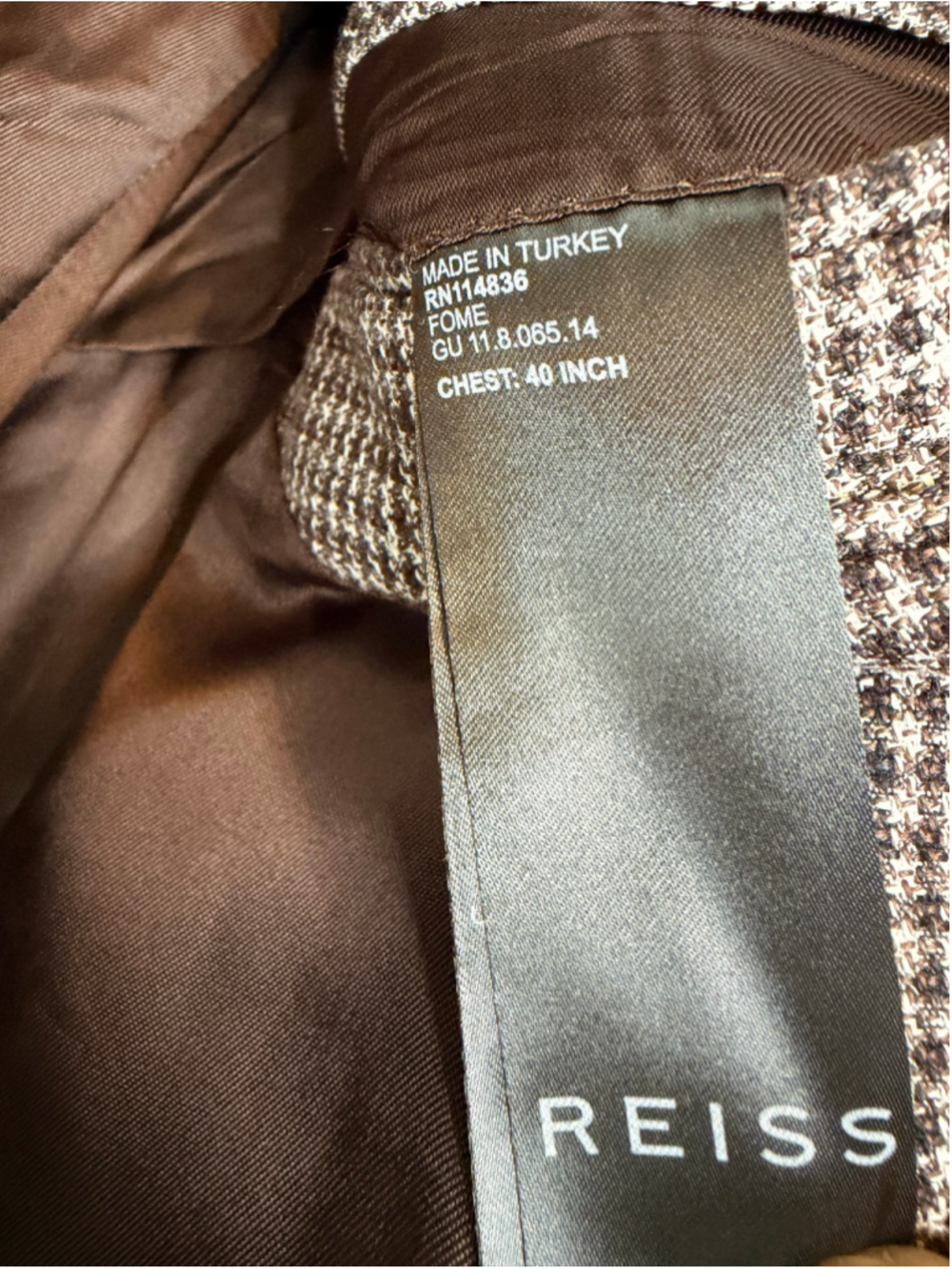 REISS Butler Slim Fit Blazer 40R $365 - Picture 8 of 11